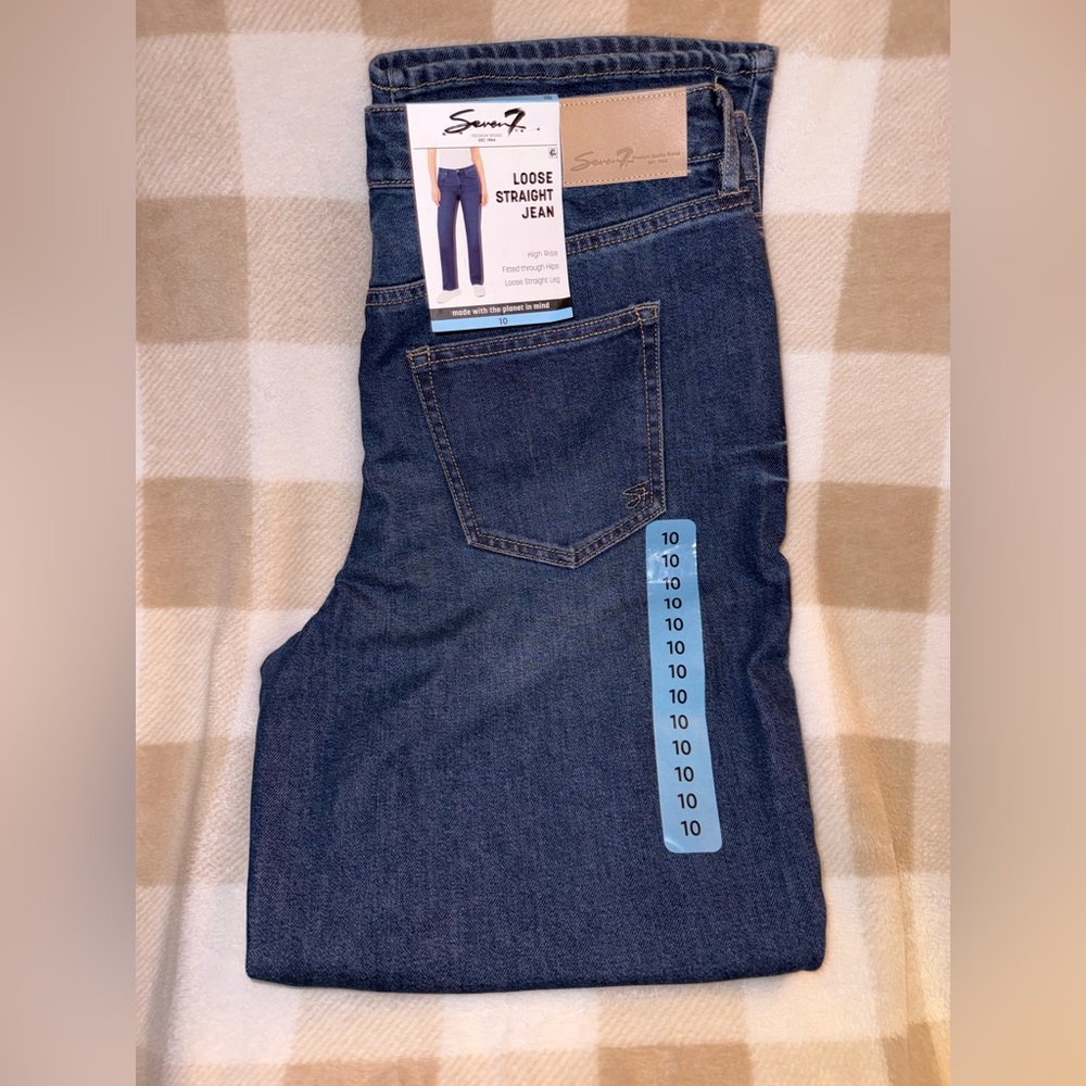 Seven7 Loose Straight Jean - Size 10